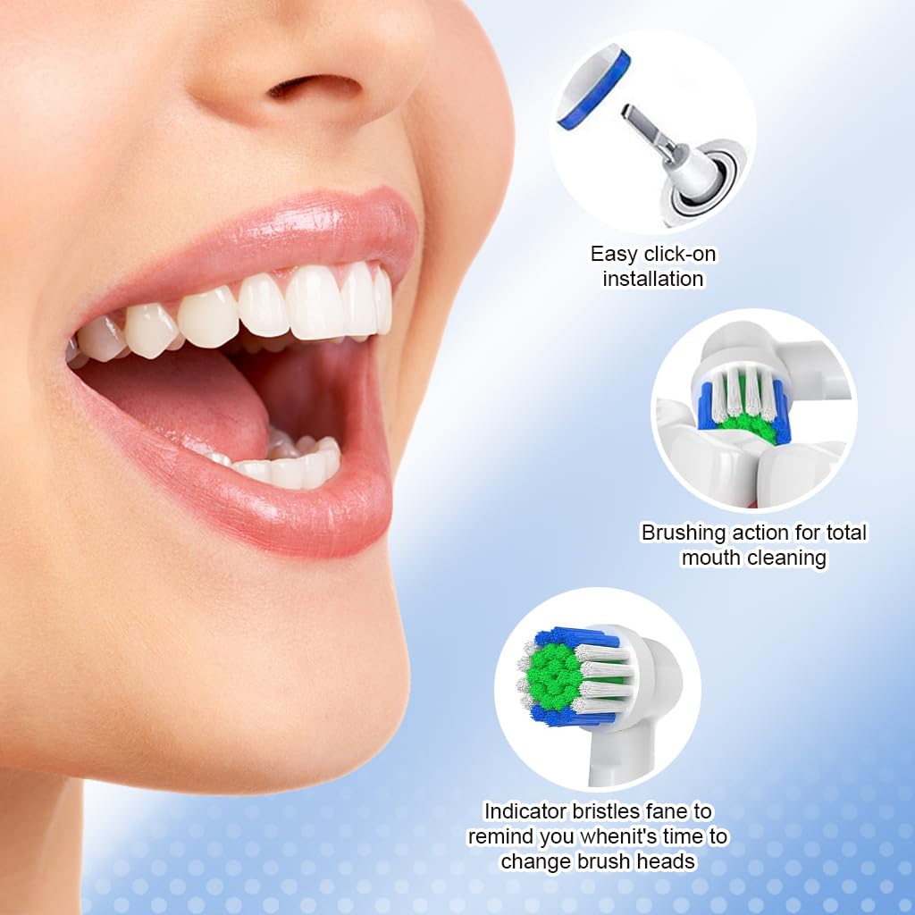 MAYCREATE 8Pcs Electric Toothbrush Replacement Heads for Most Braun Electric Toothbrushes Soft Dupont Bristles Electric Toothbrush Replacements MAYCREATE 8Pcs Electric Toothbrush Replacement Heads for Most Braun Electric Toothbrushes Soft Dupont Bristles Electric Toothbrush Replacements